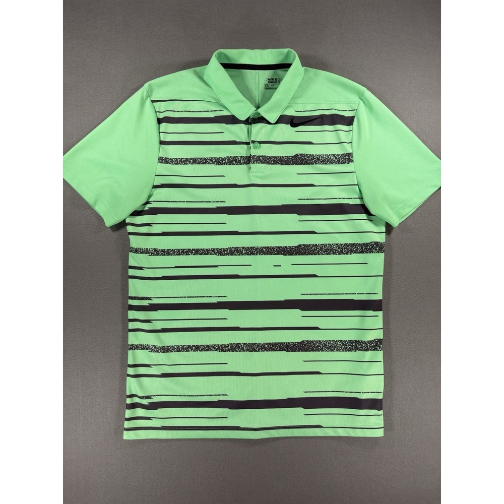 Nike Golf Dri Fit Standard Fit Polo In Neon Green, Men's Size S